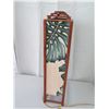 Image 8 : Vintage Koa Lamp w/ Monstera Leaf Accents, 28" Height