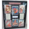 Image 1 : Qty 6 Original 1930s Matson Menus, Artist Frank McIntosh, Framed, Complete Set, 34" x 42" Frame