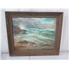 Image 1 : Original Painting on Canvas, Signed by Artist Shirley Russell, 1971, 24"x30" (Framed 30"x36")