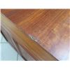 Image 24 : Wooden Desk with Inlaid Brass Filigree & Hardware, 59" x  29" x 31" H (cosmetic age blemishes)