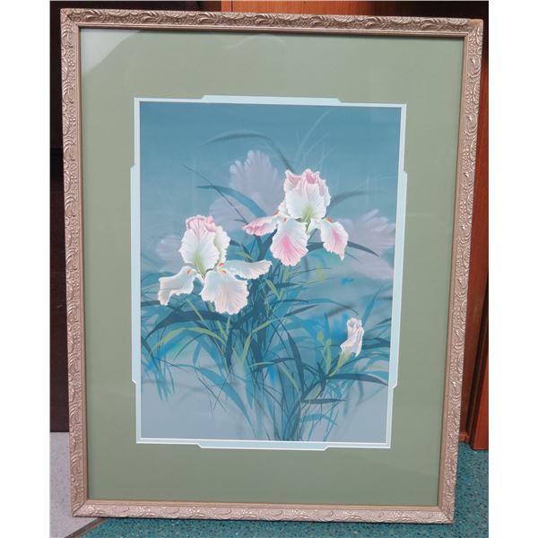 Framed David Lee Print - Orchids 32" x 25.5"