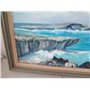 Image 2 : Framed Original Painting, 1983, Signed by Artist Joseph Pimental of Laie Point 22" x 37"