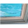 Image 4 : Framed Original Painting, 1983, Signed by Artist Joseph Pimental of Laie Point 22" x 37"