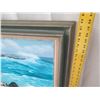 Image 7 : Framed Original Painting, 1983, Signed by Artist Joseph Pimental of Laie Point 22" x 37"