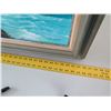 Image 8 : Framed Original Painting, 1983, Signed by Artist Joseph Pimental of Laie Point 22" x 37"