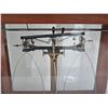 Image 3 : Antique Weight Scale in Glass Display Case 16.5"W x 9"D x 18"H