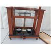 Image 5 : Antique Weight Scale in Glass Display Case 16.5"W x 9"D x 18"H