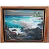Image 2 : Framed Original Painting, Signed by Artist Peter Hayward, (Framed 23x27), some damage as shown in pi