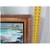 Image 9 : Framed Original Painting, Signed by Artist Peter Hayward, (Framed 23x27), some damage as shown in pi