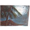 Image 4 : Oil on Black Velvet, Diamond Head, Signed Victor, Hawaii, 28" x 36"