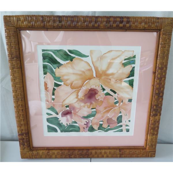 Framed Original Watercolor by Russell Lowery, Signed, 17"x17" (Frame 27"x 27")
