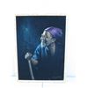Image 1 : Vintage Oil on Black Velvet, Man with Cane, Signed by Artist Chotai Yonaha, 1969 (24x32), Framed