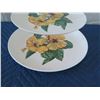 Image 5 : Vintage Santa Anita Ware 3-Tier Server w/ Yellow Hibiscus Motif 15" Tall
