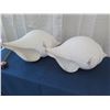 Image 4 : Qty 2 Large Seashells, Plaster-Like Material 31" L, 15"H