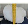 Image 11 : Qty 2 Large Seashells, Plaster-Like Material 30" L x 21"H