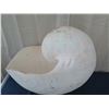 Image 2 : Qty 1 Giant Nautilus Seashell, Plaster-Like Material 41" L, 27"H