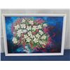 Image 1 : Oil on Canvas by A. Lopez, 1990, Rose of Sharon Hibiscus, 27"x 40"