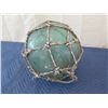 Image 1 : Large Vintage Glass Ball Float w/ Net, Approx. 15" Dia.