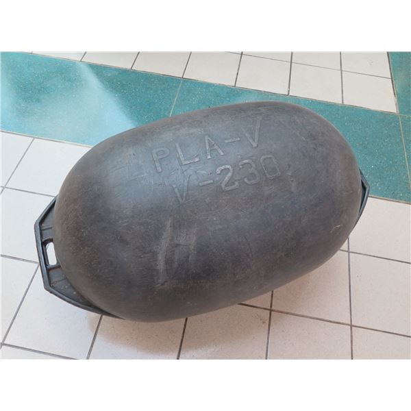 Large Black Plastic Fishing Float (Approx. 47" L, 24" H)
