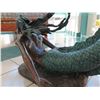 Image 10 : Bronze Mermaid Coffee Table w/ Glass Top, 25"W, 50" Long