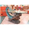 Image 1 : Bronze Mermaid Coffee Table w/ Glass Top, 25"W, 50" Long
