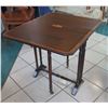 Image 1 : Vintage Wooden Folding Game Table 29.5" x 24" 25"