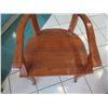 Image 2 : Wooden Barrel-Back Armchair, 36" Back Height