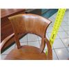 Image 9 : Wooden Barrel-Back Armchair, 36" Back Height