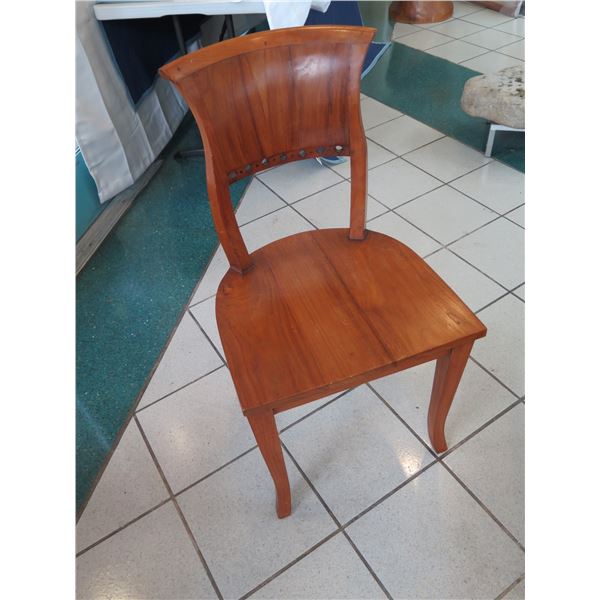 Woden Barrel-Back Chair, 36" Back Height