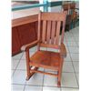 Image 1 : Martin & MacArthur Koa Rocking Chair, Signed, 1982 (Back Ht. 42")