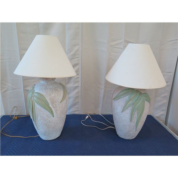 Pair of Lamps w/ Lampshades 33" Tall