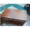 Image 2 : Pair of Burl Wood Side Tables 30.5" 16" x 36.5"H