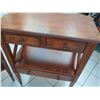 Image 3 : Pair of Burl Wood Side Tables 30.5" 16" x 36.5"H