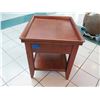 Image 3 : Wooden Side Table w/ Raised Edge 23" x 27" x 26"H