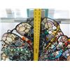 Image 8 : Stained Glass "Cornucopia" Wall Sculpture w/ Shells, Bottle Tops, Artist Daniel Tarr, 42"x50"