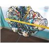Image 9 : Stained Glass "Cornucopia" Wall Sculpture w/ Shells, Bottle Tops, Artist Daniel Tarr, 42"x50"