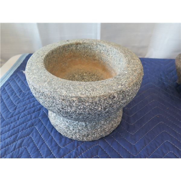Stone Mortar 9" Dia, 6" H