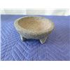 Image 1 : Stone Mortar and Pestle 7.5" Dia, 4" H (pestle shown in last photo)