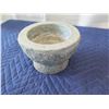 Image 1 : Stone Mortar & Pestle 7.5" Dia, 4" H (pestle shown in 3rd photo)
