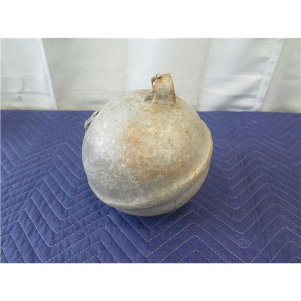 Vintage Metal Fishing Float, Approx. 8" Dia.