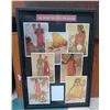 Image 1 : Royal Hawaiian Menus Display, 7 John Kelly 1950s Originals, Complete Set, Frame 44.5"x32")
