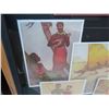 Image 3 : Royal Hawaiian Menus Display, 7 John Kelly 1950s Originals, Complete Set, Frame 44.5"x32")