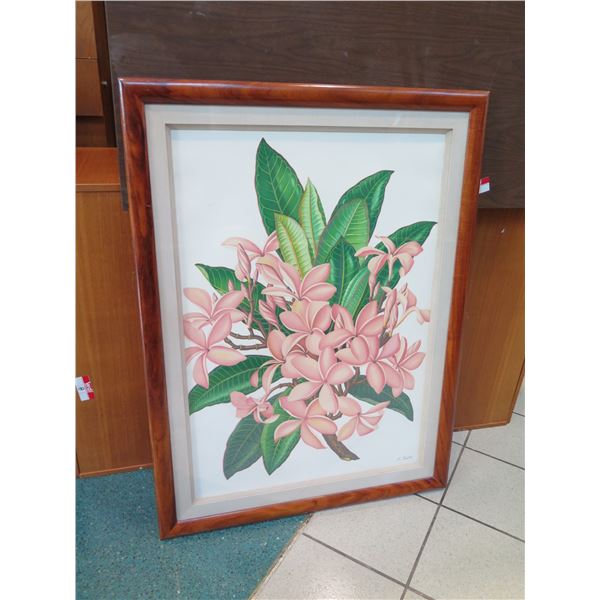 Large Lloyd Sexton Print, Plumeria, 33" x 44"