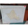 Image 1 : Vintage WWII Era 1941 Oahu Map, Stamped "Restricted" (poster board not included)