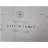 Image 4 : Vintage WWII Era 1939 Oahu to Niihau Map, Stamped "Restricted" (poster board not included)