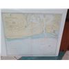 Image 1 : Vintage WWII Era Map, South Coast of Oahu, Stamped 1943  (poster board not included)