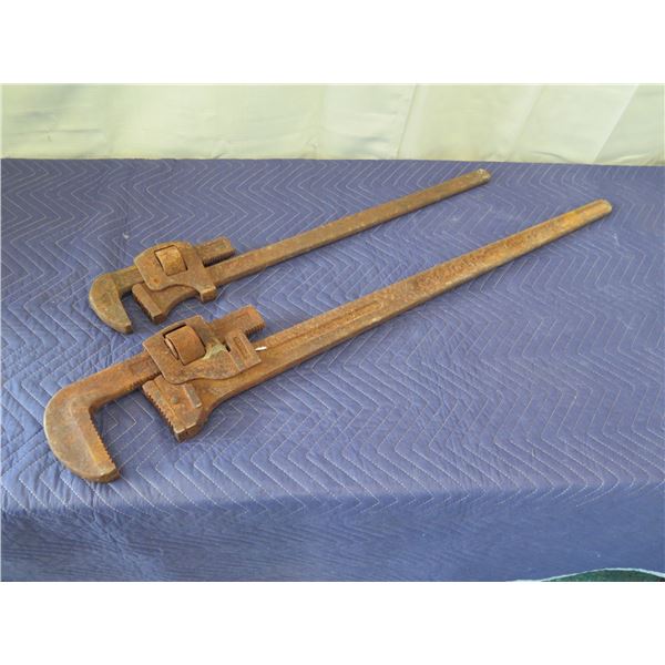 2 Large Vintage Wrenches