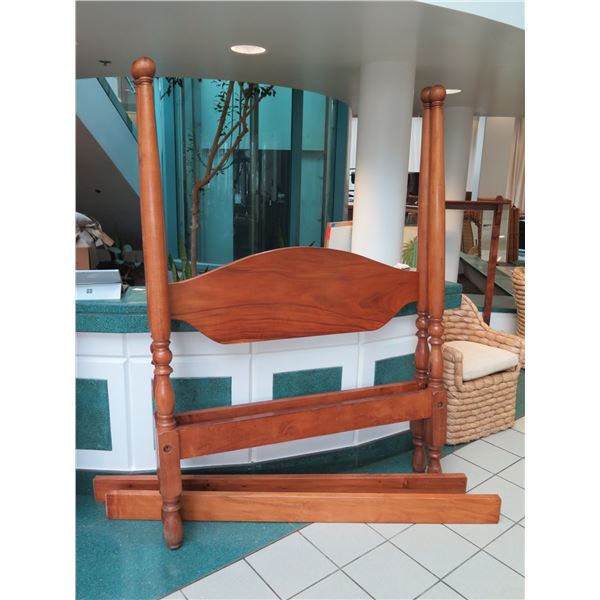Four-Poster Koa Bed, 19th Century, Purportedly Queen Emma's Bed (based on oral history from Iolani P