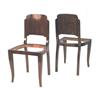 Image 1 : Set 6 Art Deco Mahogany Dining Chairs #1615249
