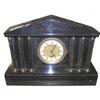 Image 1 : Black Slate Neoclassical Mantle Clock #1615298